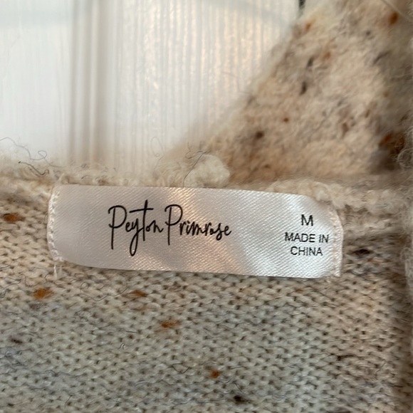 Women’s Peyton Primrose M open front long cardigan long oatmeal front pockets - Picture 3 of 9